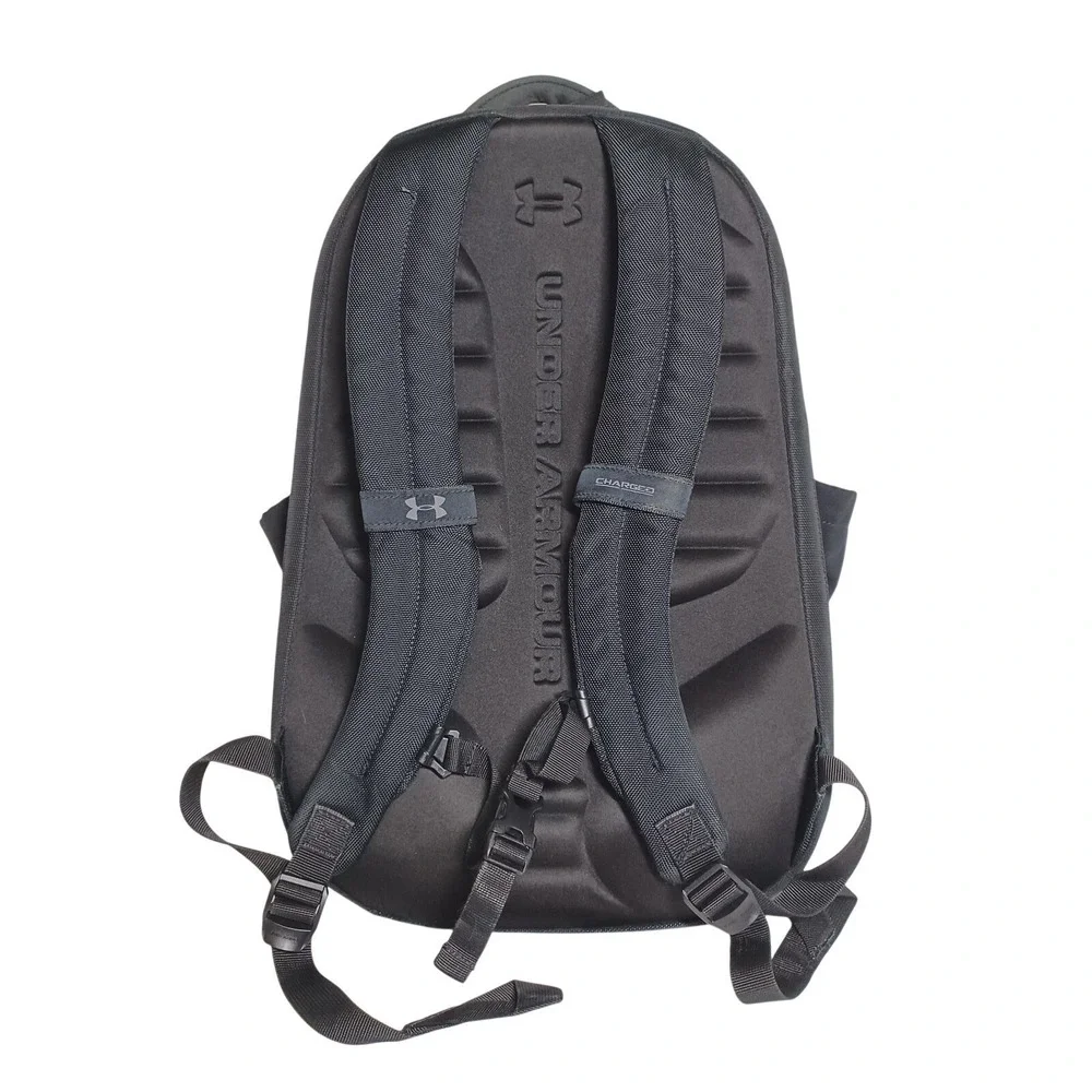 Under Armour Training Division Backpack Black Grey MOLLE Charged Cushioning Bag